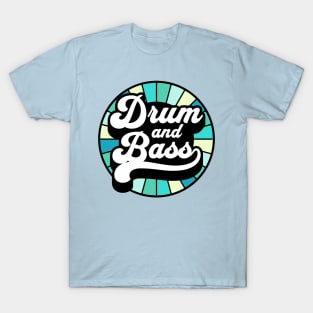 DRUM AND BASS  - Color Wheel (blue/teal) T-Shirt